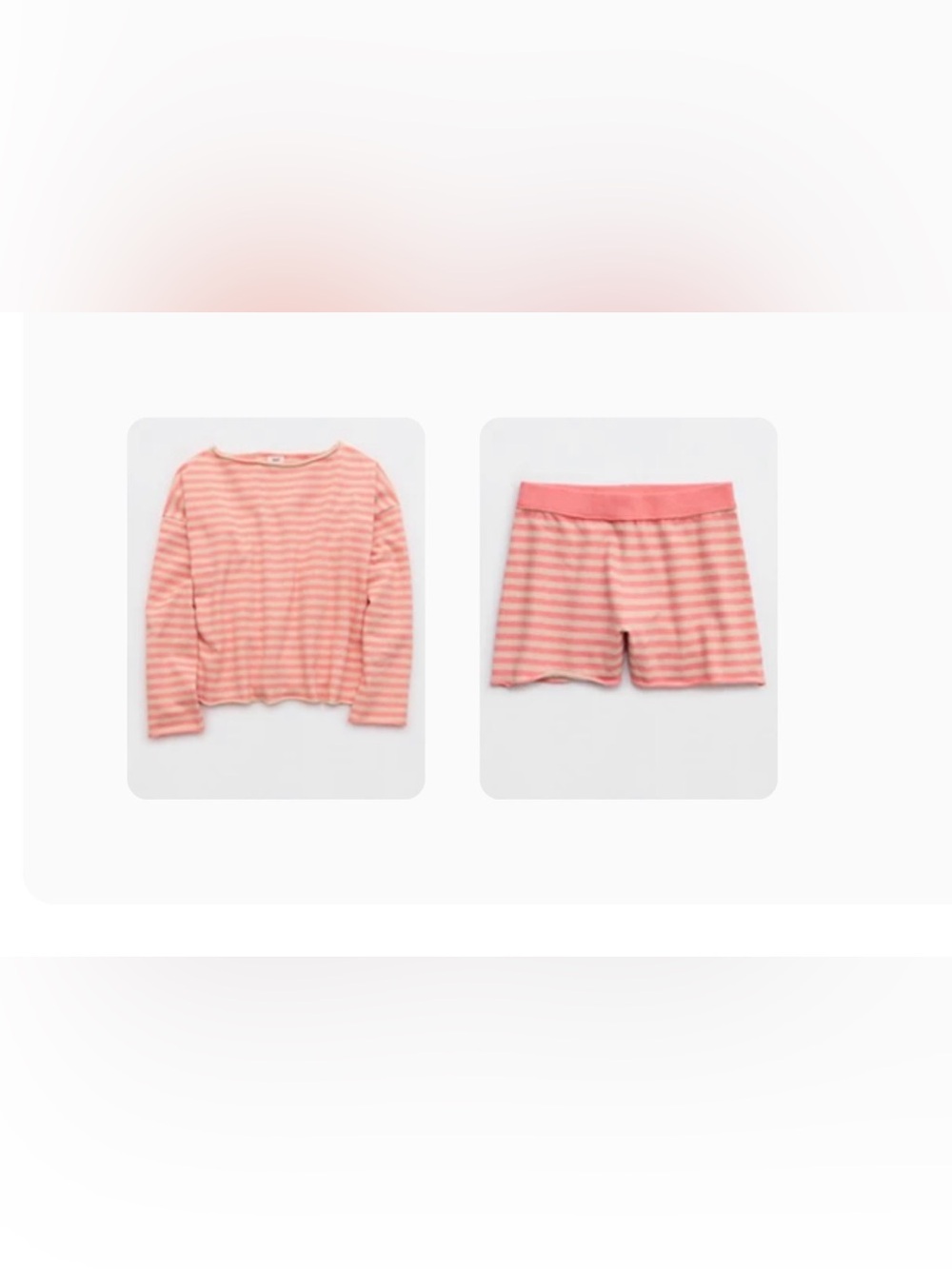 Aerie Sunday soft boatneck sweater and shorts